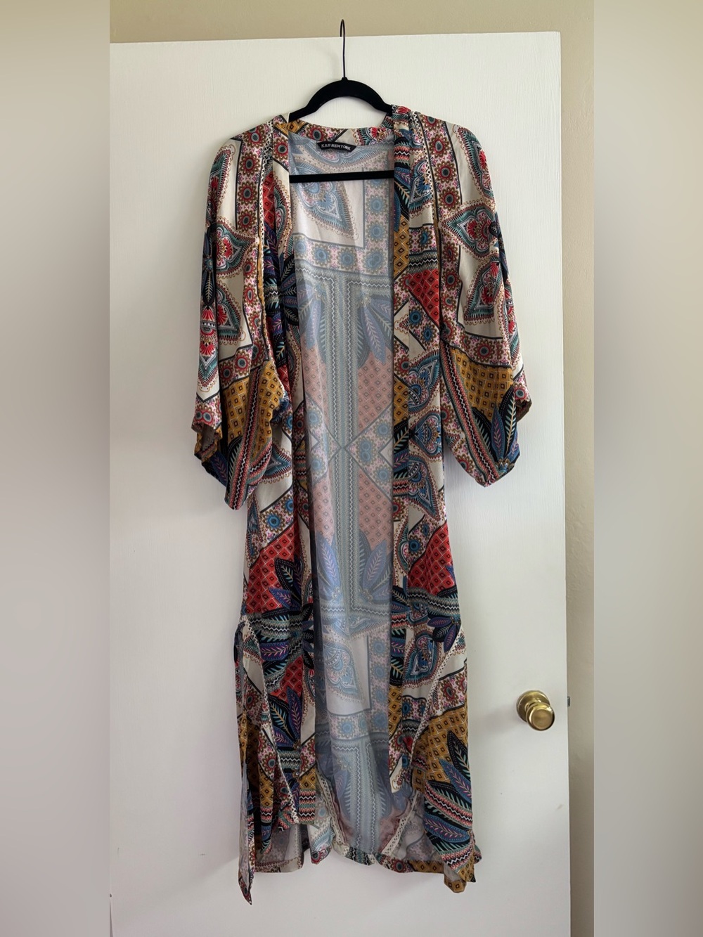 Patchwork Paisley Maxi Kimono